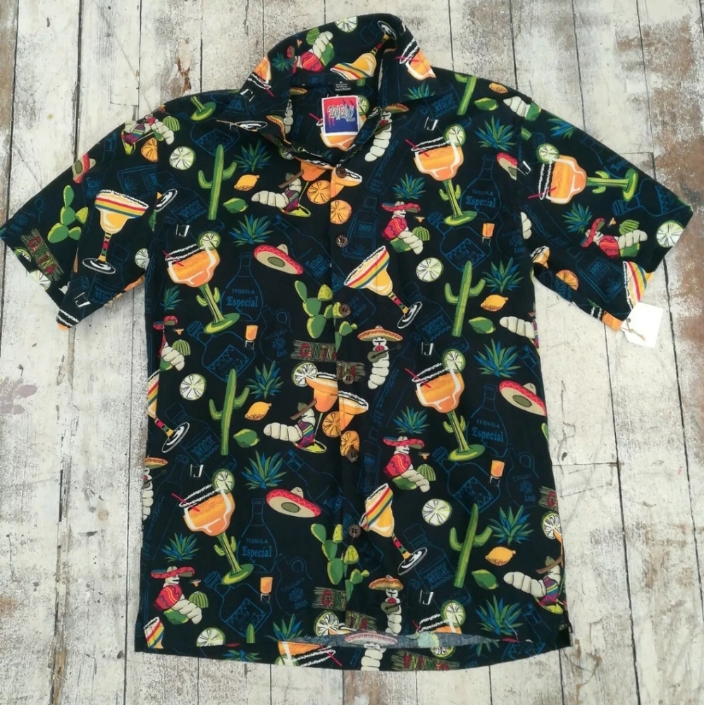 Demcrazy Unisex Medium Preppy Tequila Shirt